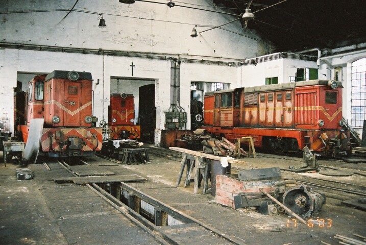 Od lewej Lxd2-240 (za ni sabo widoczna Lxd2-318), Lxd2-252 oraz Lxd2-239, Krosniewice, 17.06.2003